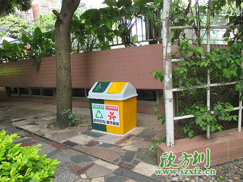炎炎夏季，玻璃鋼垃圾桶為清遠(yuǎn)市街道帶來點(diǎn)點(diǎn)綠意